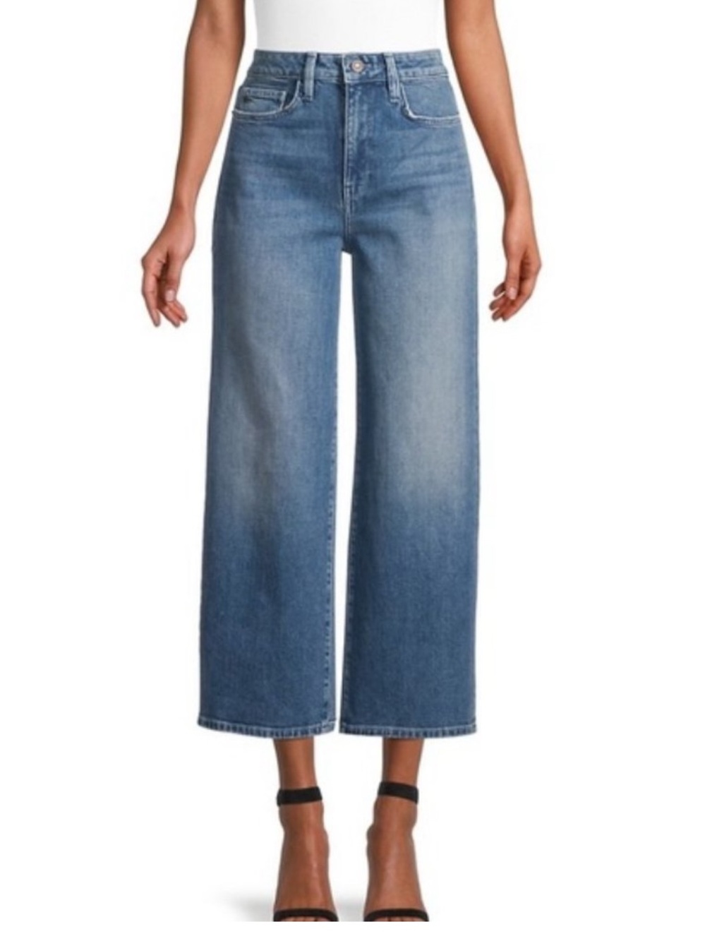 Lafayette 148 New York WYCKOFF Italian Heritage High-Rise Straight Jeans in Blue